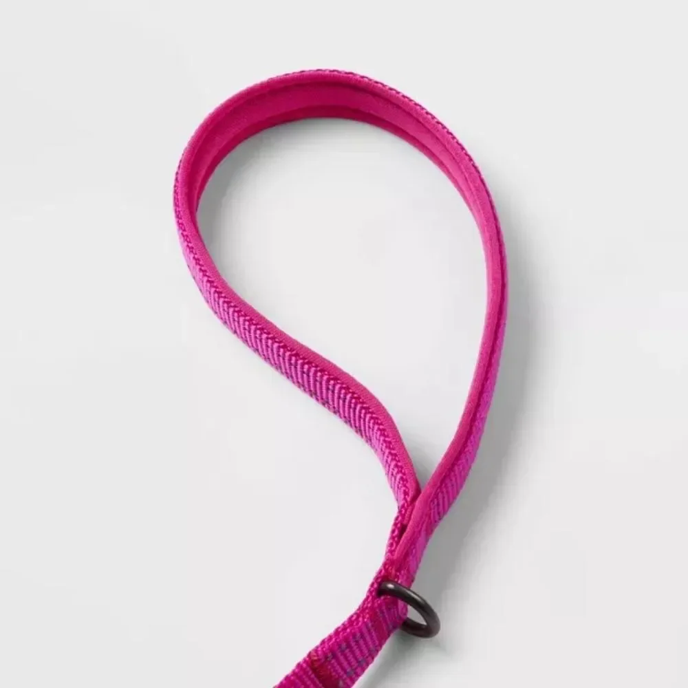 Boots & Barkley Pink NWT Reflective Comfort Dog Leash & Control Handle 6ft XS/S